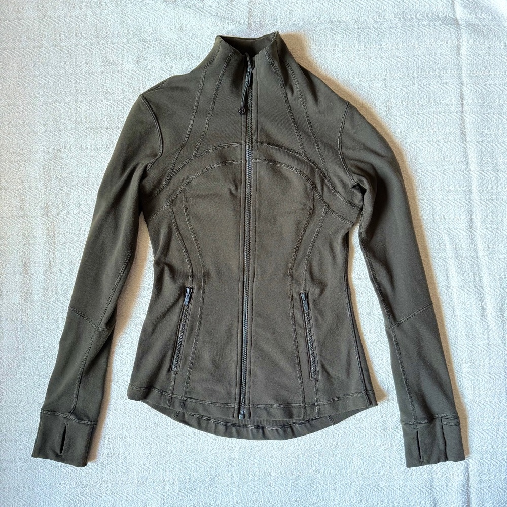 Lululemon Define Jacket Luon, Dark Olive, Size 4
